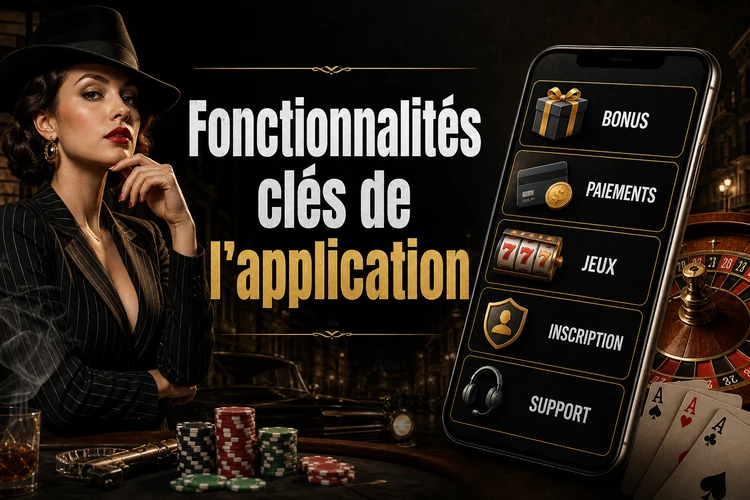 Les fonctionnalités clés de la mafia casino application