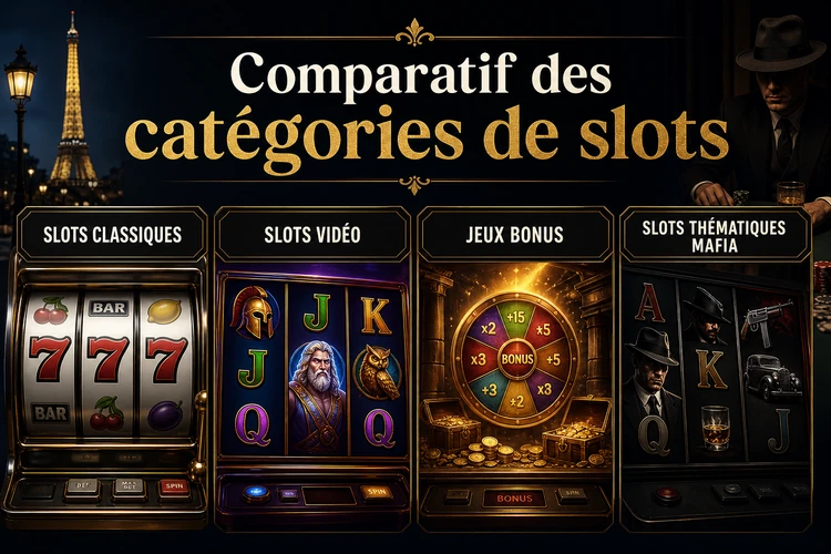 Tableau récapitulatif des catégories de slots